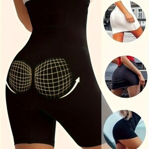 > New Black High-Waisted Shapewear Shorts